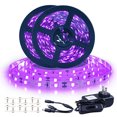 thumbnail image 1 of Tira de luz negra Ontesik 40 pies 12 metros UV flexible con kit LED 720 perlas 12V, 1 of 3