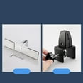 thumbnail image 3 of koolsoo Adjustable Office Table Partition Bracket Divider Glass Screen Pins Clamp Office No Drilling White, 3 of 6