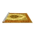 thumbnail image 2 of Ahgly Company Machine Washable Indoor Round Persian Yellow Traditional Area Rugs, 7' Round, 2 of 4