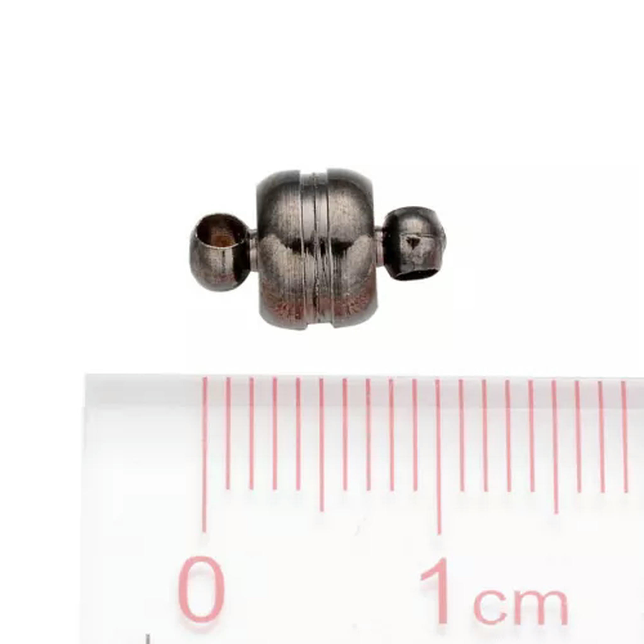 U8MO 100 Set Oval Strong Brass Magnetic Clasps Hook For Bracelect Connector 11x7mm-Gunmetal