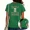 A-Green, variant on Women's It's Only A Matter Of Time Print T-Shirt Hourglass Graphic Religious Top for Daily Outfit Black, 3XL