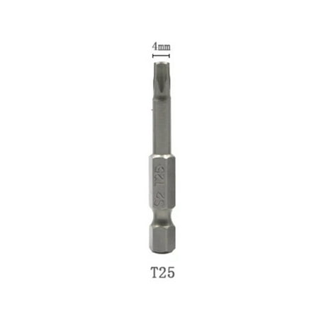 

BAMILL 1pc 50mm 1/4 Hex Shank Five-point Magnetic Torx Screwdriver Bit T10-T40