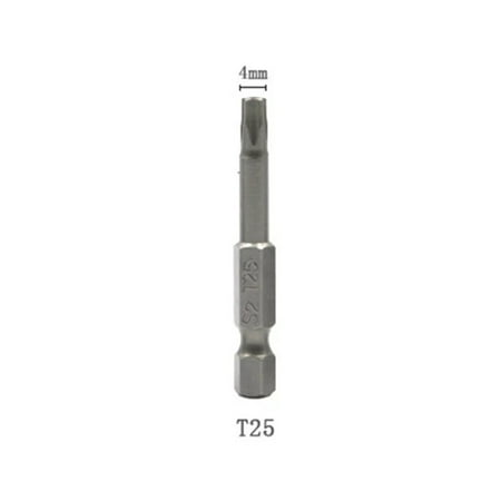 

1pc 50mm 1/4 Hex Shank Five-point Magnetic Torx Screwdriver Bit T10-T40