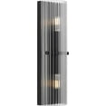 thumbnail image 2 of P710136-31M Progress Lighting Seville - 2 Light Wall Sconce-18 Inches Tall and 3 Inches Wide-Matte Black Finish, 2 of 13