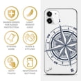thumbnail image 4 of Caseyard TPU Clear Case for iPhone 13 Pro with Compass Rose design phone cover, 4 of 7