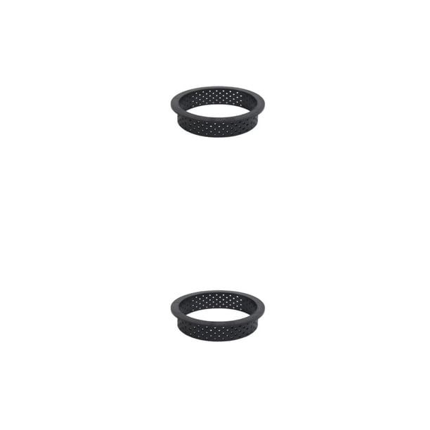 Kearding Molde para pasteles, Mousse, círculo, anillo perforado, herramienta de decoración, galleta, postre, pastelería, antiadherente, Redondo 2piezas