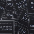 thumbnail image 3 of LEORX Stylish Black PVC Bathroom Labels for Organizing Shampoo and Lotion Bottles, 3 of 7