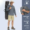 Pdbokew Men's Sun Protection Fishing Shirts Long Sleeve Travel Work