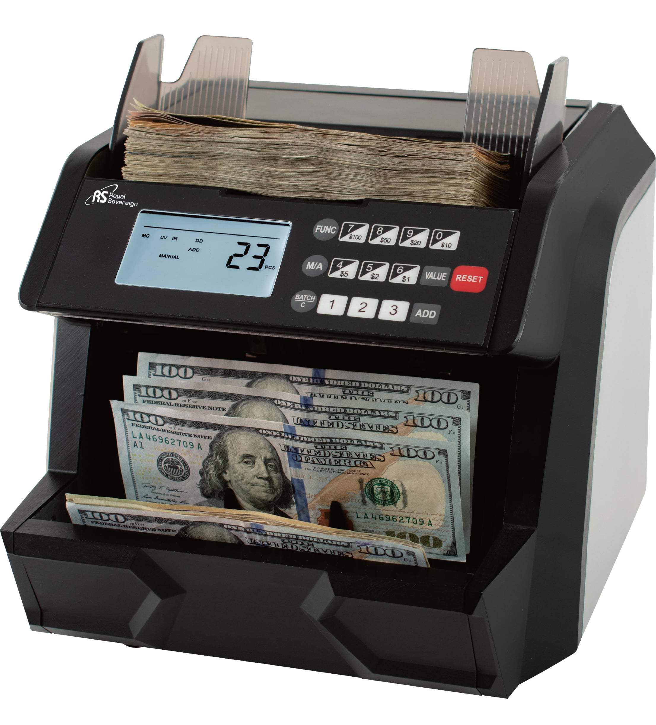 Royal Sovereign Front Load Bill Counter with Counterfeit Detection RBC