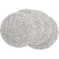 thumbnail image 1 of Round Braided Placemats Set Of 6 Washable Round Placemats For Kitchen Table, 1 of 5