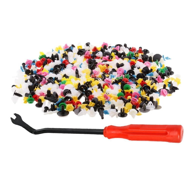 500 Piezas de Clips de Ajuste de Carrocería Mixtos Sujetadores de Plástico Remache de Parachoques Clips de Cierre Automático Universales con kusrkot remaches de clip automotriz