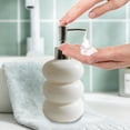 thumbnail image 4 of qolami White Soap Dispenser, Ceramic Hand and Dish Dispensers, Lotion Dispenser with Pump, Refillable Liquid Soap and Lotion Dispensers Bottle, 4 of 6