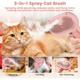 thumbnail image 5 of 2024 New Cat Steam Brush for Shedding, Steamy Cat Brush for Long & Short Haired Cats & Dogs, Spray Cat Brush for Pet Grooming, Self-Cleaning Pet Hair Removal Comb with Water Tank, 5 of 8