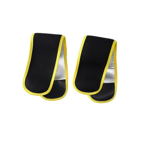 Wosthever 1 par de mangas de compresión de brazo para mujer, forro de goma desmontable portátil, envolturas protectoras para ejercicios de Ropa Deportiva, Zapatos Amarillo