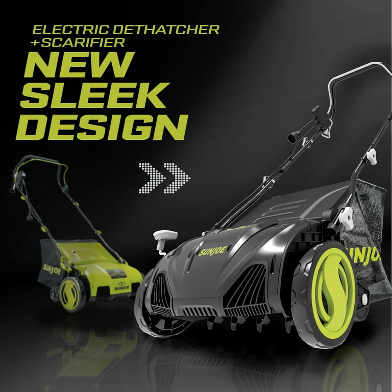Sun Joe, Electric Lawn Dethatcher + Scarifier, 13-Amp, 15