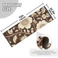 thumbnail image 5 of Yayeee Runner Rug for Bedroom 2'x6' Machine Washable Hallway Non Slip Mat, Brown Floral, 5 of 8