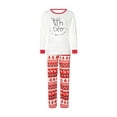 thumbnail image 1 of Diconna Christmas Family Pajamas Set Letter Deer Print Tops Trousers Romper, 1 of 9