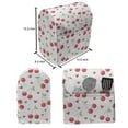 thumbnail image 4 of Cherry Stand Mixer Cover, Pinkish Summer Season Layout of Fruit with Leaf and Hearts Botany Art, Kitchen Appliance Organizer Bag Cover with Pockets, 5 Quarts, Coral Green, by Ambesonne, 4 of 4