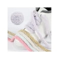 thumbnail image 2 of INSPIRE CHIC 1 Pair Flat Fuzzy Contrast Color Shoe Laces, 0.47" Wide Fat Soft Fluffy Shoelaces Shoestrings for Sneakers Blue 80cm/31.5", 2 of 6