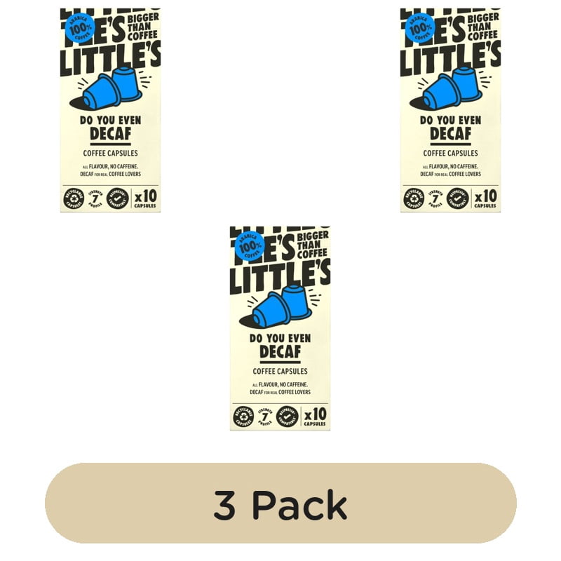 Little's Do You Even Decaf Nespresso Compatible Capsules, 10 pods per pack, British Import (Pack of 3)