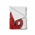 thumbnail image 2 of Octopus Soft Flannel Fleece Throw Blanket, Kraken Animal Shadow Tropical Seafood Marine Tentacle Simple Design Artwork Print, Cozy Plush for Indoor and Outdoor Use, 50" x 70", Red, by Ambesonne, 2 of 6