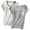 White+Gray, variant on ShomPort 2PCS Sleep T-Shirt for Women Comfortable Built-In Bra Tops Round Neck Short Sleeve Tees Loungewear
