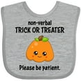 thumbnail image 3 of Inktastic Non-Verbal Trick or Treater with Cute Pumpkin Boys or Girls Baby Bib, 3 of 4