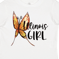 thumbnail image 4 of Inktastic Illinois Girl- Butterfly Girls Toddler T-Shirt, 4 of 5
