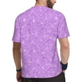 thumbnail image 2 of Wukai Lilac Glittering Print Men's Short-Sleeved Mesh T-Shirt,Quick-Dry Short Sleeve Workout T-Shirt-6X-Large, 2 of 8