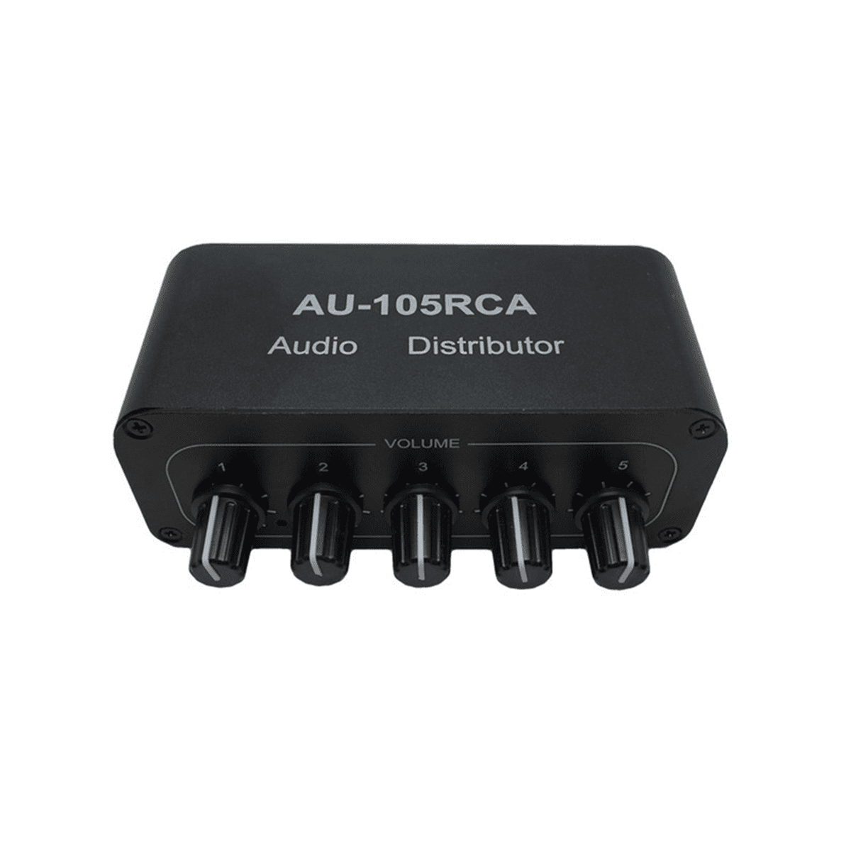 2X Stereo Audio Mixer 1 Input 5 Output Multi-Channel Audio Source Distributor Interface for Power Amplifiers,2 x Stereo Audio Mixer,black
