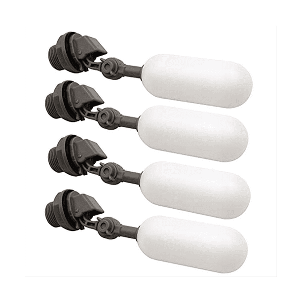 4 PACK 3/4Inch Water Float Valve with Adjustable Arm Plastic Water