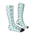 thumbnail image 3 of Fotbe Mallard Duck Of Lotus Flowers print Women's Men's Novelty Crew Socks Cotton Socks Knee High Socks for Walking,Running,Nurses,Pregnancy, 3 of 8