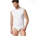 thumbnail image 2 of Bruno Banani Débardeur pour Homme - Check Line 2.0, Col Rond, Polyamide, Check, Logo, Couleur Unie Blanc P (Petit), 2 of 4