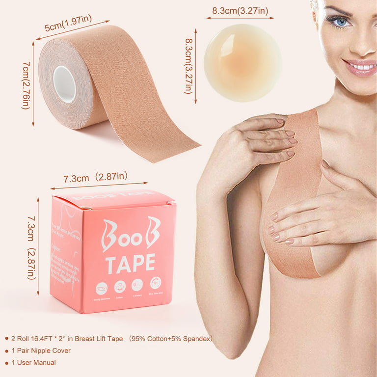 Breast Tape, Breast Lift Tape For A-e Cup Large Breast, Breathable Push Up  Tape, Waterproof Sweatproof Body Tape