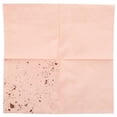 thumbnail image 2 of Gold Blocking Pink Marble Texture Disposable Tableware Paper Napkins, 2 of 5