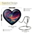 thumbnail image 2 of Arctic Twilight Symphony - Heart Urn For Ashes Male - Artisan Crafted Urn - Handmade Heart Elegance For Unique Memorials - Adult Ashes - 3 Inch, 1 Pc, 2 of 5