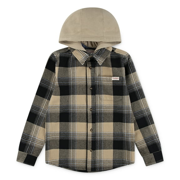 Levi Strauss Signature Boys Hooded Plaid Flannel, Sizes 4-18