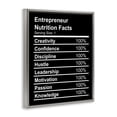 thumbnail image 3 of Stupell Industries Eclectic Entrepreneur Nutrition Facts Gray Floating Frame Canvas Art, 25 x 31, by Lil' Rue, 3 of 8