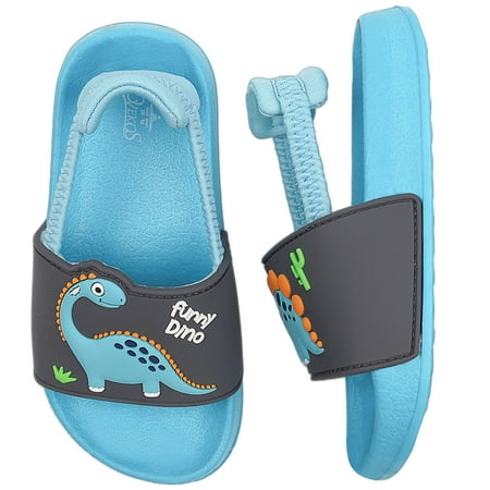

Girls Flip Flops Boys Summer Slippers Kids Glitter Sliders Beach Bathroom Pool Cute Sandals Toddlers Home Shower Shoes