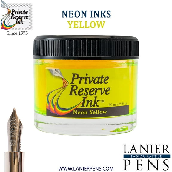 Private Reserve Ink Bottle 60ml - Neon Yellow (PR17063)