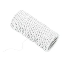 Uxcell Floral Wire Vine Bind Wire Craft Wrapping Metal Wire White 0.04" x 164ft