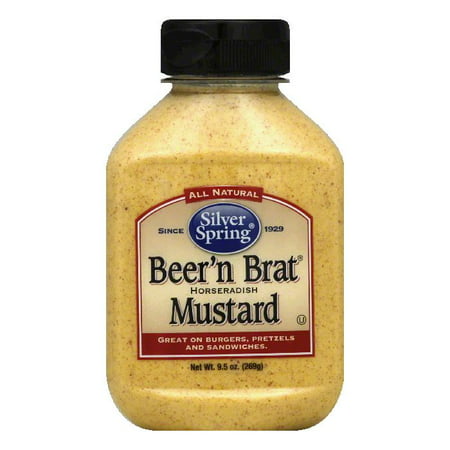 Silver Springs Mustard Beer'n Brat Horseradish, 9.5 OZ (Pack of