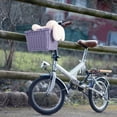 thumbnail image 3 of GRANNY SAYS Kids Bike Basket, Front Bicycle Bike Baskets for Kids, Small Wicker Bike Basket for Boys and Girls, 9.75" x 7" x 6", Purple, 3 of 4