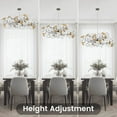 thumbnail image 5 of Modern Chandeliers for Dining Room - 39In Black Rectangle Brass Large Tree Branch Art Deco Mid Century Chandelier with Ginkgo Leaves, Farmhouse Chandelier for Living Room,Bedroom, 5 of 8