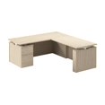 thumbnail image 1 of Stratus 72W Standing L Desk with File Cabinet in Natural Elm - Engineered Wood, 1 of 8