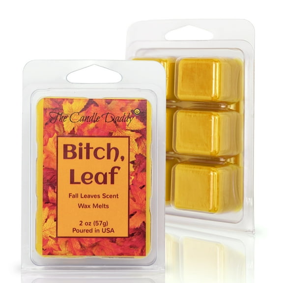 Bitch, Leaf - Fall Leaves Scented Melt - 1 Pack - 2 Ounces - 6 Cubes