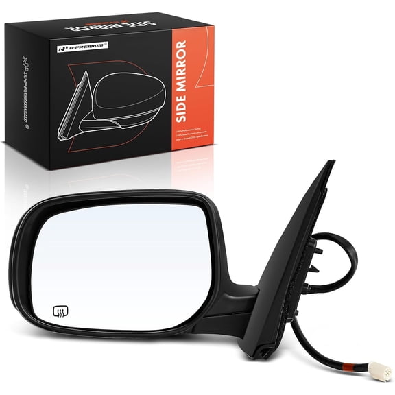 A-Premium Driver Side Power Door Mirror Compatible with Toyota Corolla 2009 2010 2011 2012 2013 - Heated Manual Folding Black Outside Rear View Mirror - North America Built - Replace# 8794012D80