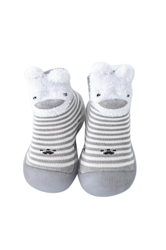 Baby Soft Sole Shoes Toddler Baby Cartoon Animals Non-slip First Walking Elastic Socks Shoes Princess Soft Sole Shoes for Baby Girls