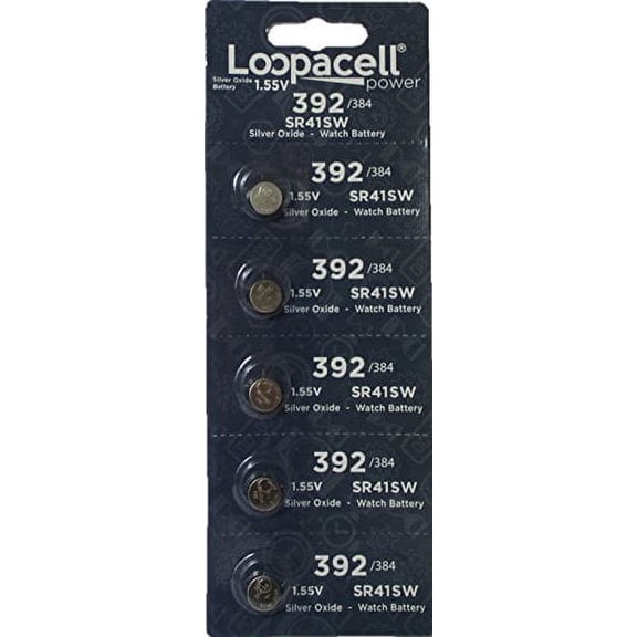 Loopacell 392/384 Silver Oxide Battery: Card of 5