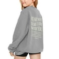 thumbnail image 3 of Zylarhe Girls Boys Sweatshirt Girls Winter Pullover Hoodie Soft Casual Round Neck Sweater Comfortable Daily Wear Outfit For Kids Ages 3-14 Years Grey 3-4 Years, 3 of 7